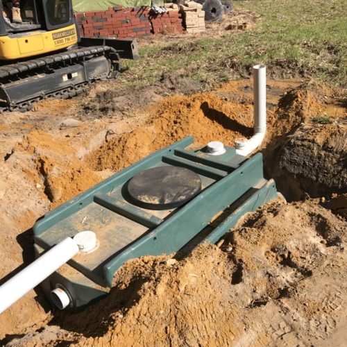 Septic tank install