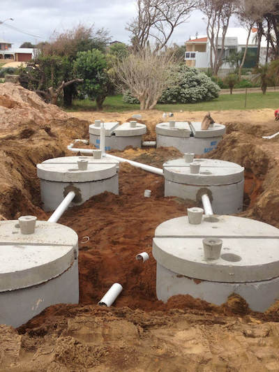 Trafficable concrete septic tank systems